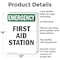 Signmission First Aid Station, 10 in W x Rectangle, Aluminum OS-2PACK-EM-A-1014-V-10496 - alternate 4